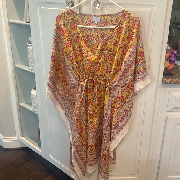 PAX PHILOMENA Sedona Short Kaftan Boho Cover Up One Size - Picture 1 of 9